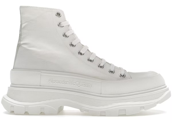 Alexander Mcqueen Tread Slick Boot White White — Vista 2