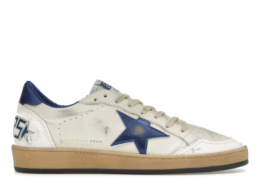 Golden Goose Ball Star Low White Bluette — Xotic Sneakers Chile