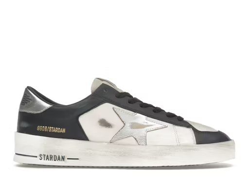 Golden Goose Stardan Optic White Navy Silver — Xotic Sneakers Chile