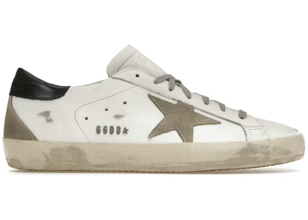 Golden Goose Super Star White Black — Vista 2