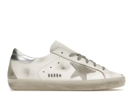 Golden Goose Super Star White Silver W — Xotic Sneakers Chile