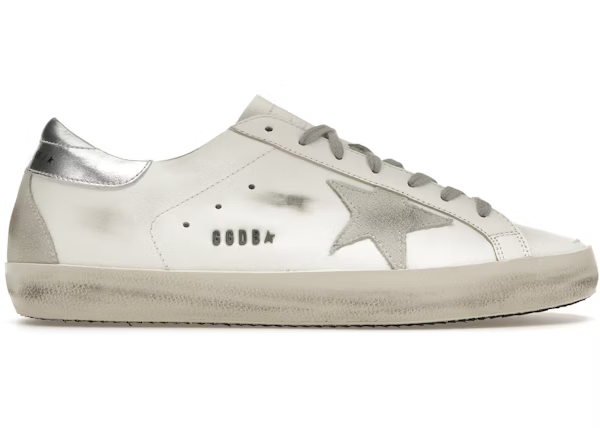 Golden Goose Super Star White Silver — Vista 2