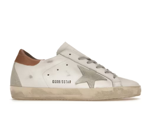 Golden Goose Super Star White Tan Womens — Xotic Sneakers Chile