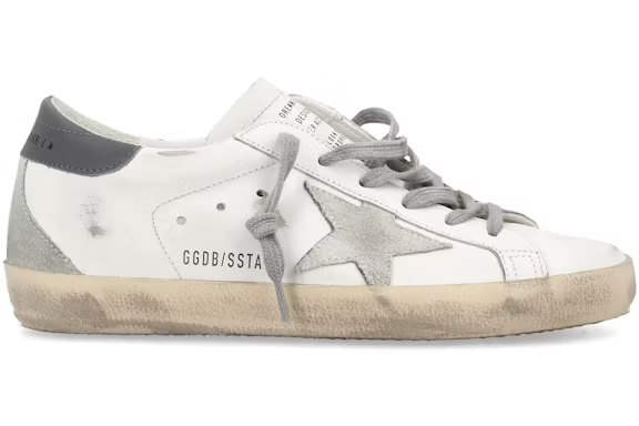 Golden Goose Superstar Deluxe White Ice Dark Grey Womens — Xotic Sneakers Chile