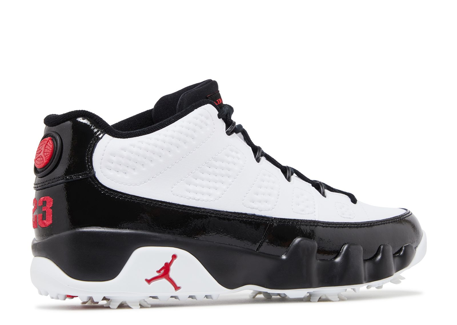 Jordan 9 Low 'Golf White Black True Red' — Vista 3