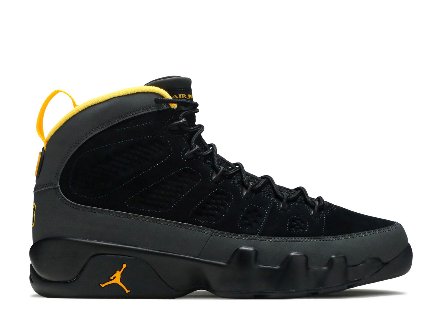 Jordan 9 Retro 'Dark Charcoal University Gold' — Xotic Sneakers Chile