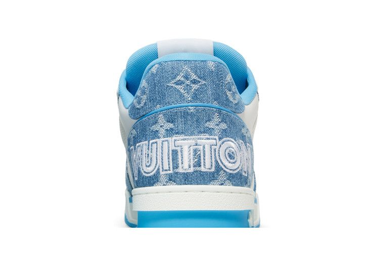 Lv Trainer Low Velcro Light Blue Denim — Vista 8