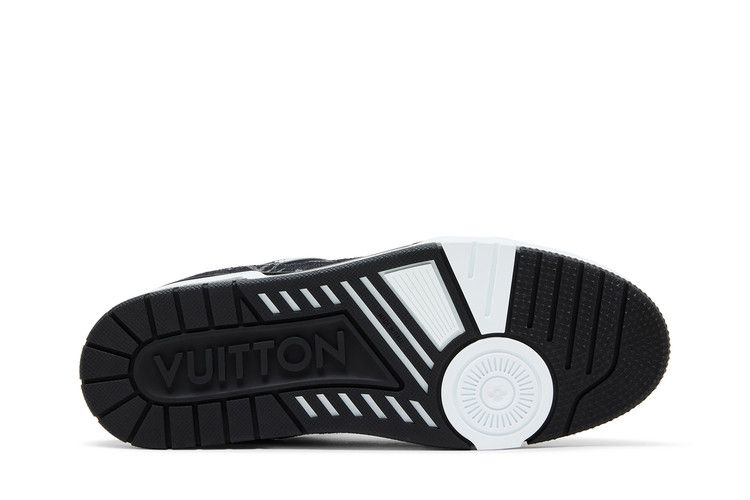 Lv Trainer White Black Denim — Vista 5