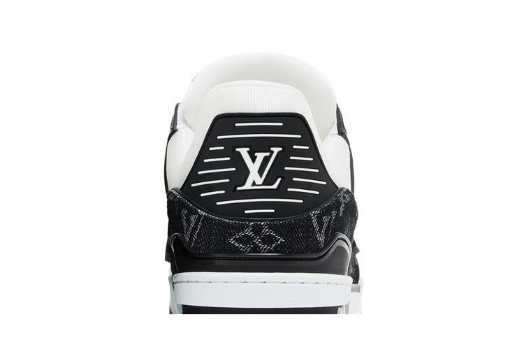 Lv Trainer White Black Denim — Vista 8