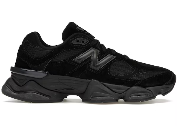 New Balance 9060 Triple Black — Vista 2