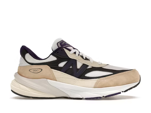 New Balance 990v6 Miusa Teddy Santis White Black Plum — Xotic Sneakers Chile