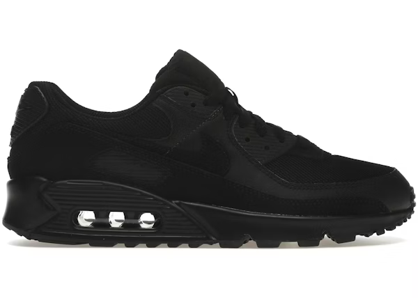 Nike Air Max 90 Recraft Triple Black — Vista 2