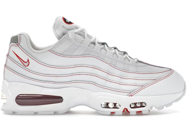 Nike Air Max 95 Og Big Bubble White University Red — Vista 2