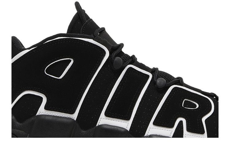 Nike Air More Uptempo 96 Black White 2023 — Vista 3