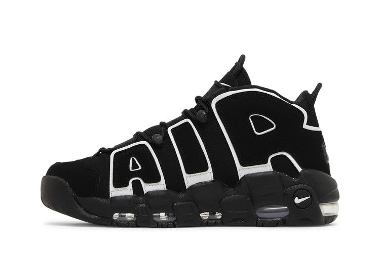 Nike Air More Uptempo 96 Black White 2023 — Vista 4