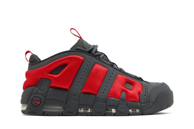 Nike Air More Uptempo Low Dark Grey Light Crimson — Vista 2