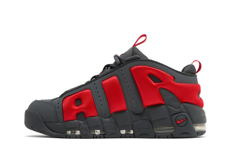 Nike Air More Uptempo Low Dark Grey Light Crimson — Vista 4