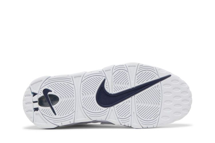 Nike Air More Uptempo White Midnight Navy — Vista 5