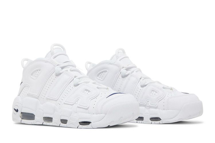 Nike Air More Uptempo White Midnight Navy — Vista 9