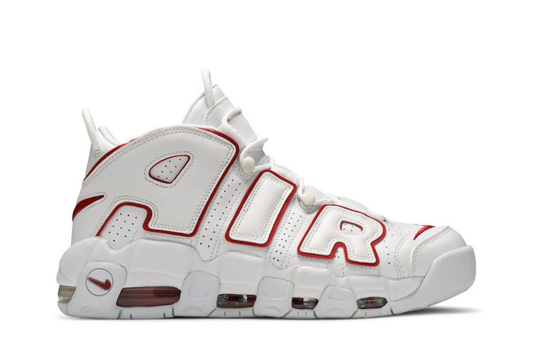 Nike Air More Uptempo White Varsity Red 2021 — Vista 2