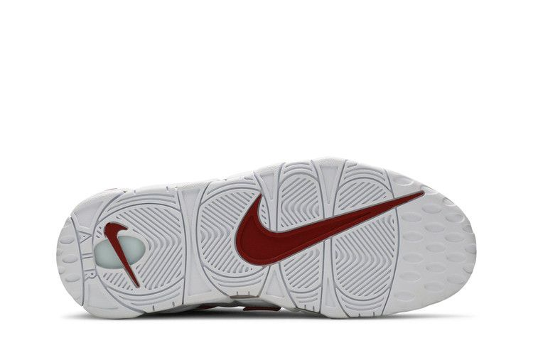 Nike Air More Uptempo White Varsity Red 2021 — Vista 5