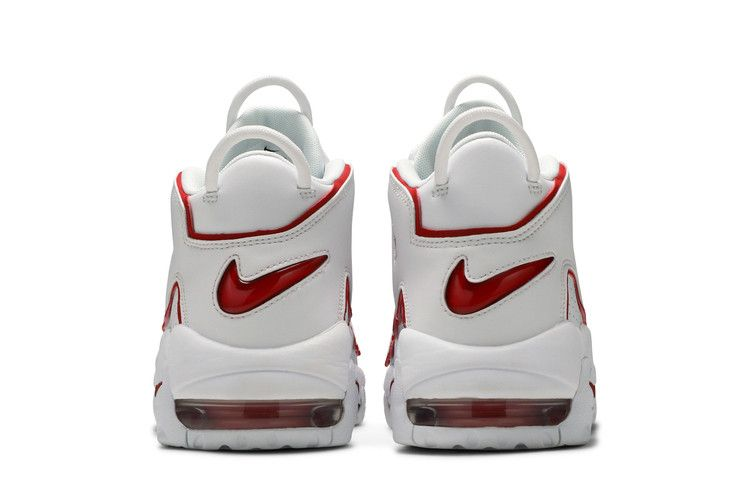 Nike Air More Uptempo White Varsity Red 2021 — Vista 7