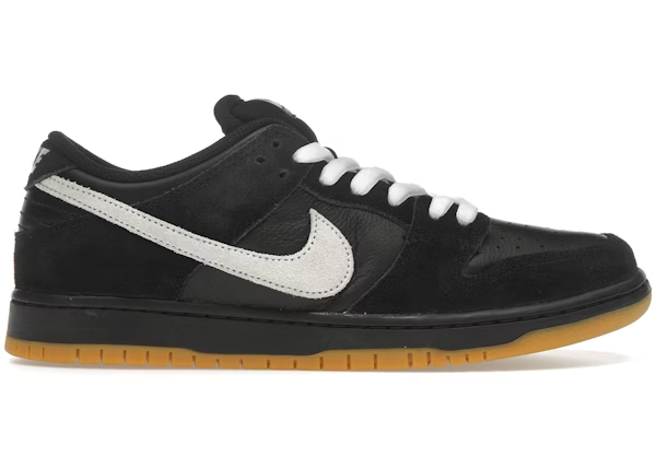 Nike Dunk Low Pro Sb Black White Gum — Vista 2