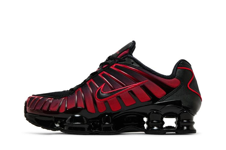 Nike Shox Tl Black Red Gradient — Vista 4