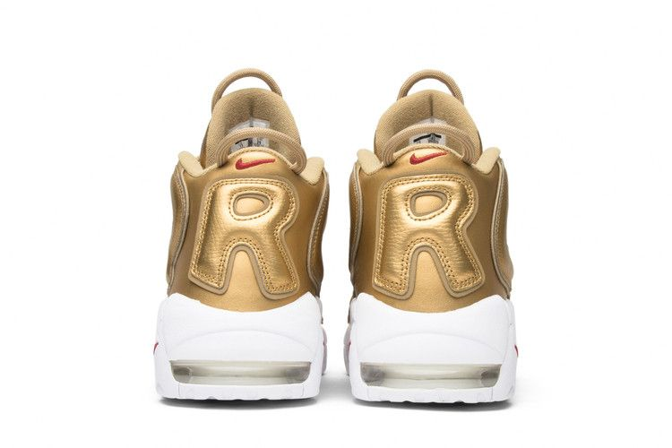 Supreme X Nike Air More Uptempo Metallic Gold — Vista 7