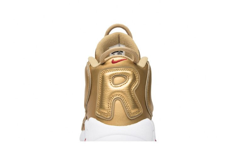 Supreme X Nike Air More Uptempo Metallic Gold — Vista 8