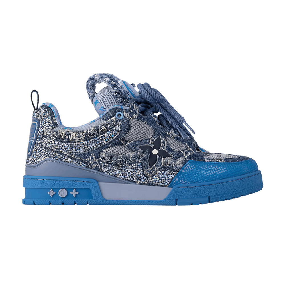 Swarovski X Lv Skate Sneaker Blue Monogram — Xotic Sneakers Chile