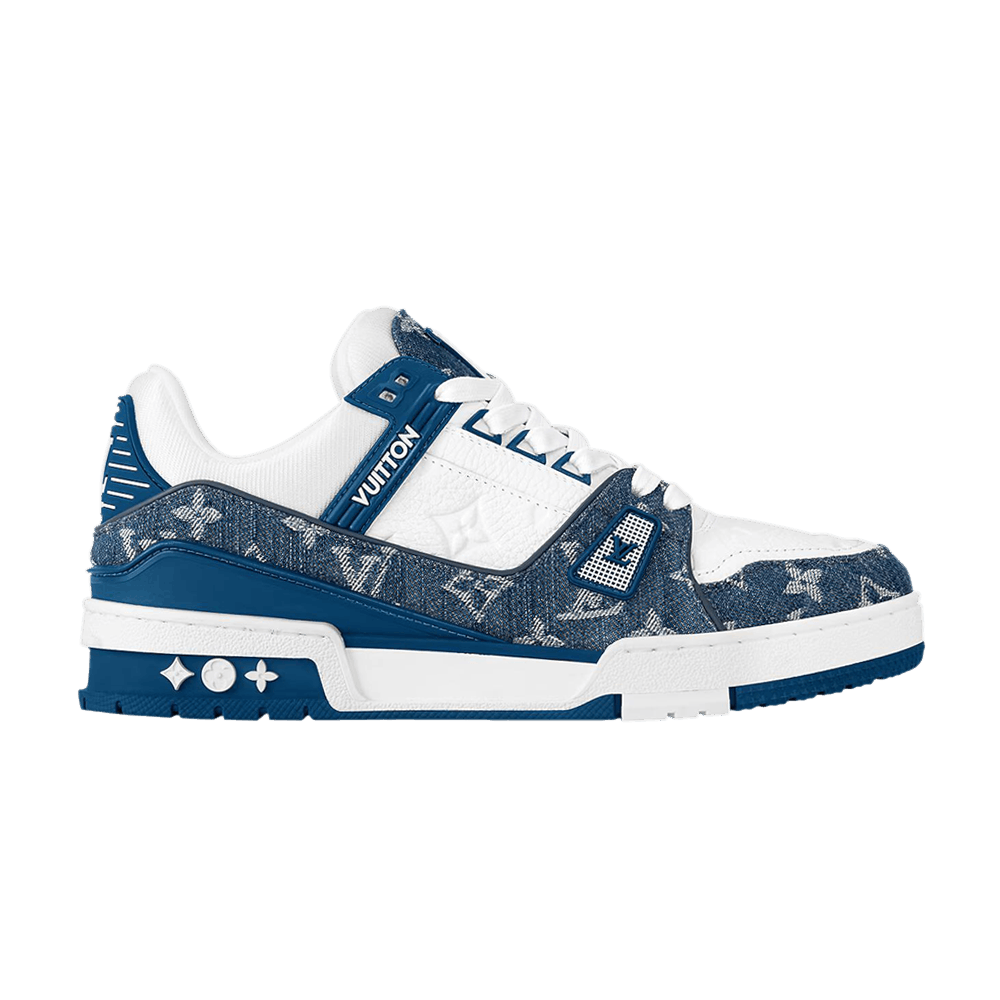 Wmns Lv Trainer Monogram Denim Blue — Xotic Sneakers Chile