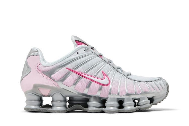 Wmns Nike Shox Tl Metallic Platinum Pink Foam — Vista 2