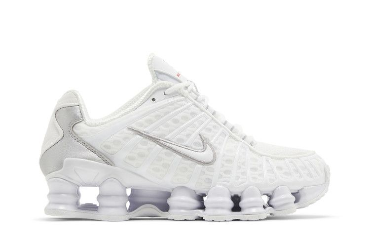 Wmns Nike Shox Tl White Silver — Vista 2