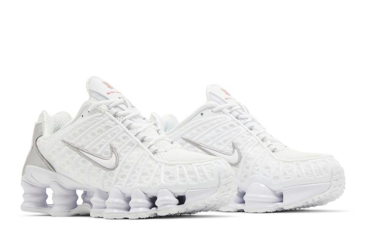 Wmns Nike Shox Tl White Silver — Vista 9